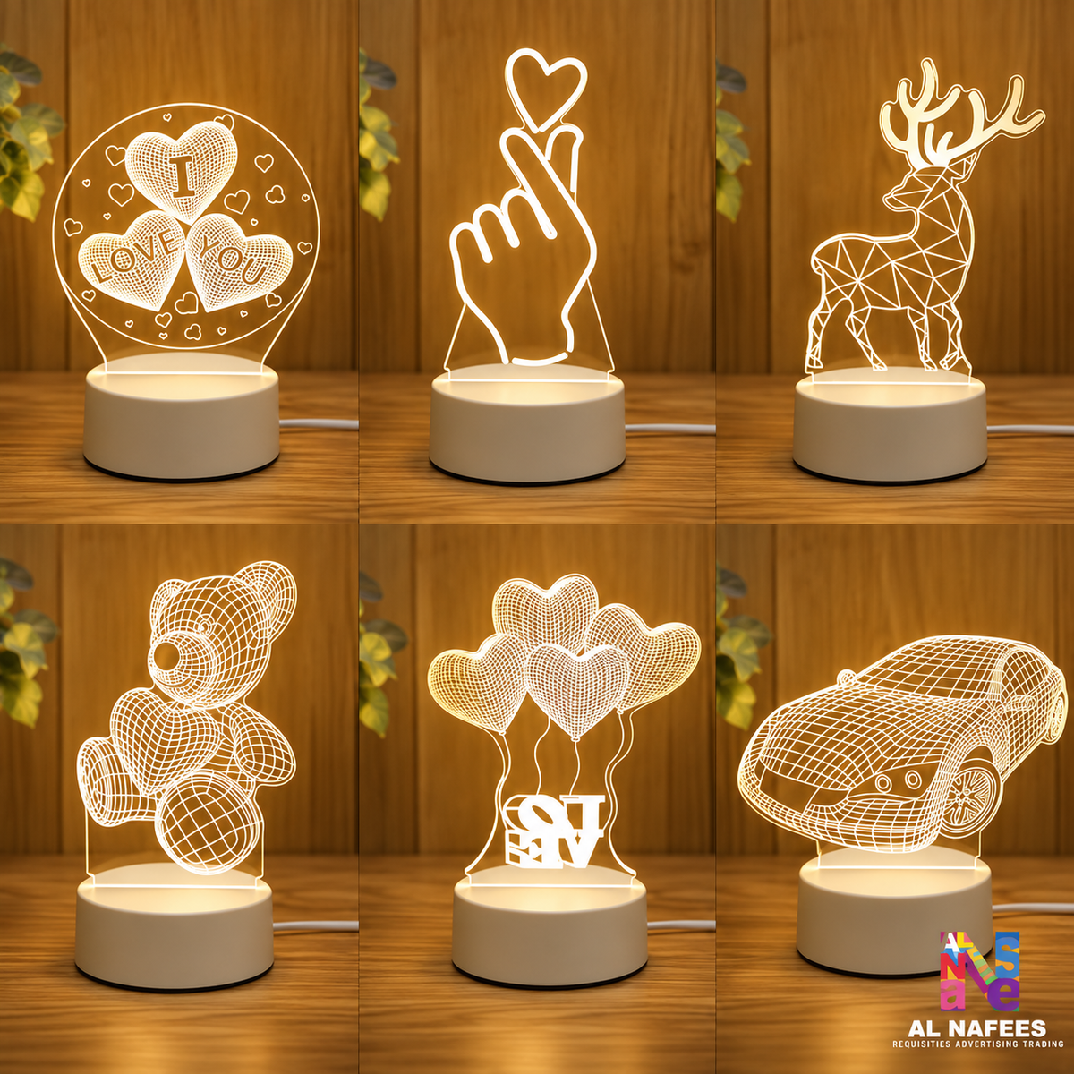 Customized Acrylic with LED Light Base - 004