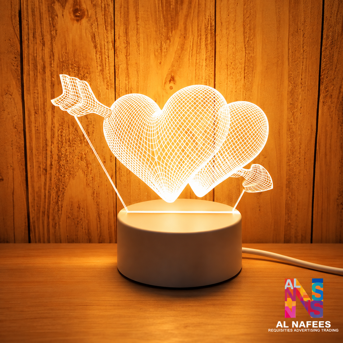 Customized Acrylic with LED Light Base - 005
