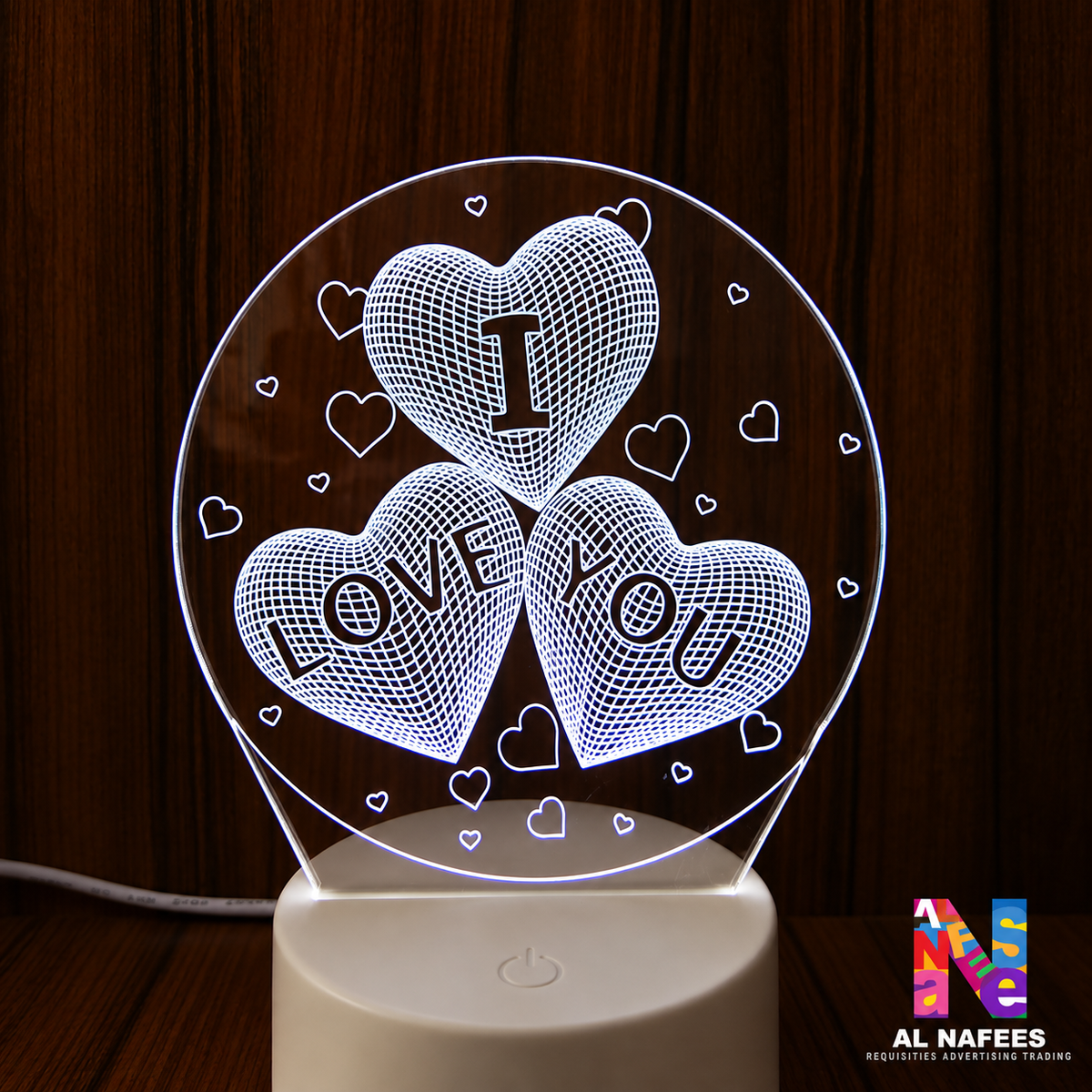 Customized Acrylic with LED Light Base - 006