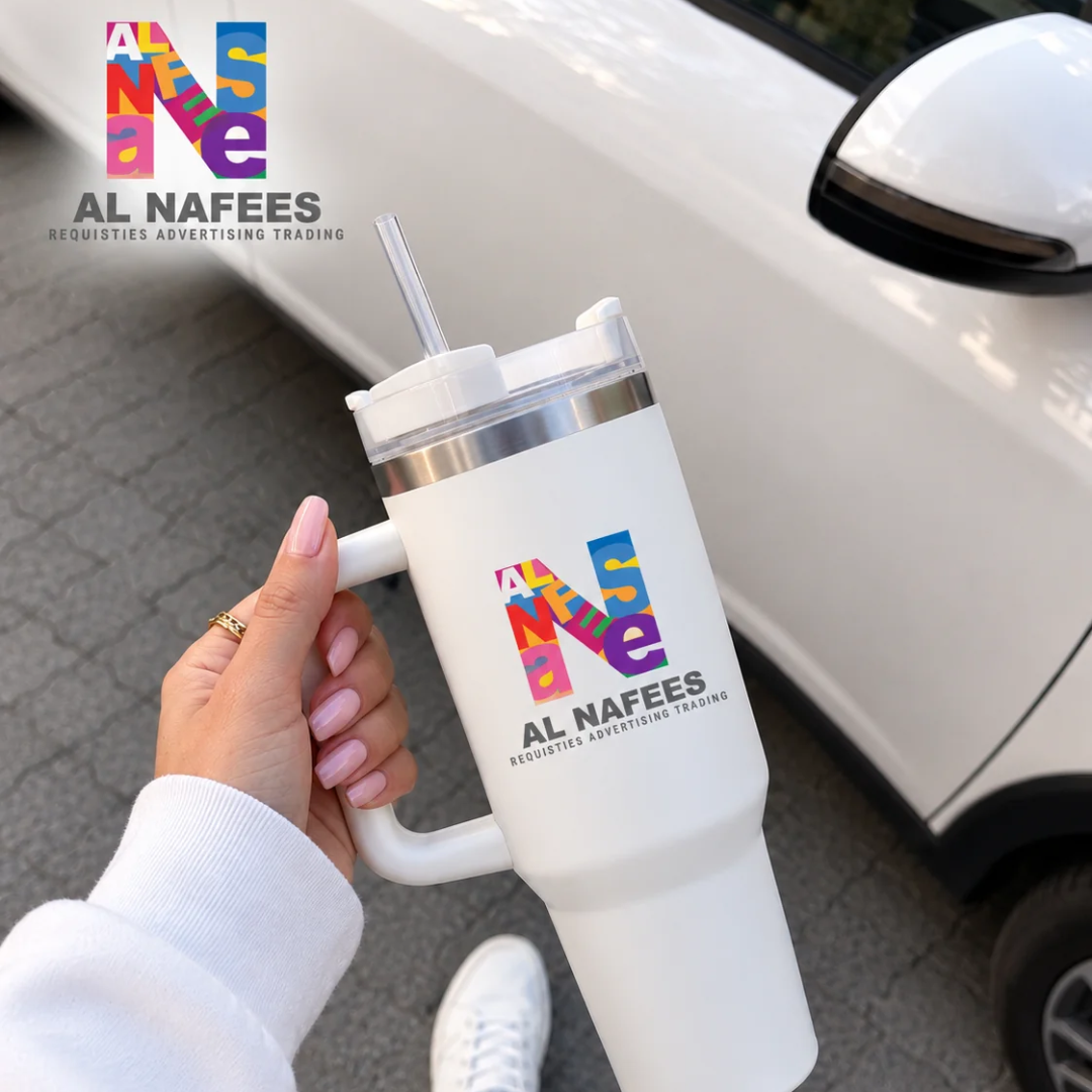 White 400z Stainless Steel Vacuum Insulated Tumbler