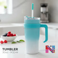 Tumbler Light Blue Vacuum 900ml -30oz