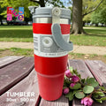 Red Tumbler Vacuum 900ml Custom Stainless Steel