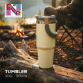 Cream Color Tumbler Vacuum 900ml Custom Stainless Steel