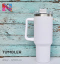 White 400z Stainless Steel Vacuum Insulated Tumbler