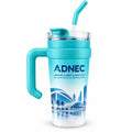 30oz Gry Insulated Travel Tumbler with Handle